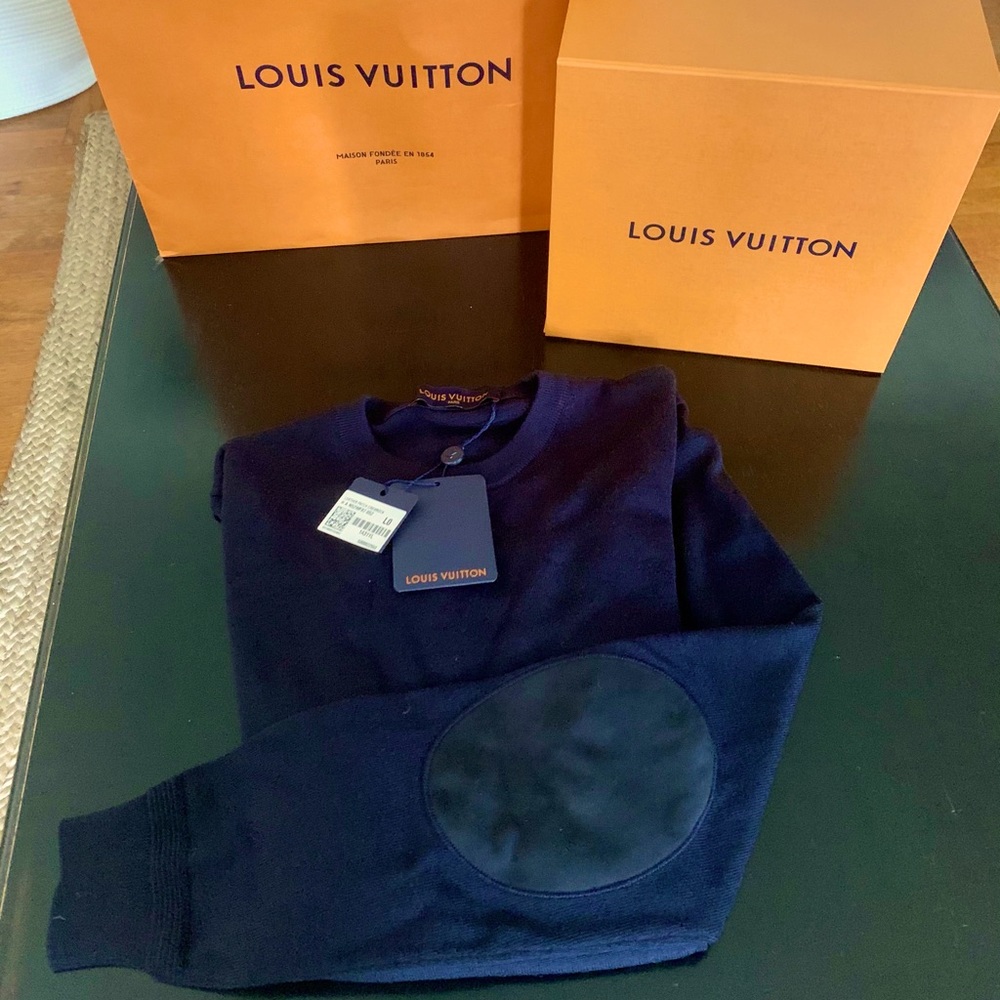 Louis Vuitton Navy Blue Cashmere Sweater